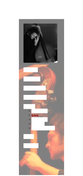 

Accueil

Activités

A propos de

Espace Pros

Passif
     > Side man
     > Live
     > Tournées
     > Albums
     > Ingénieur son

Liens

Contact